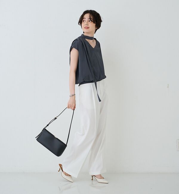 Rouge vif「【PUNTI. / プンティ】レザーワンショルダーバッグ PORTRAIT-ON」|ショルダー・メッセンジャー|
