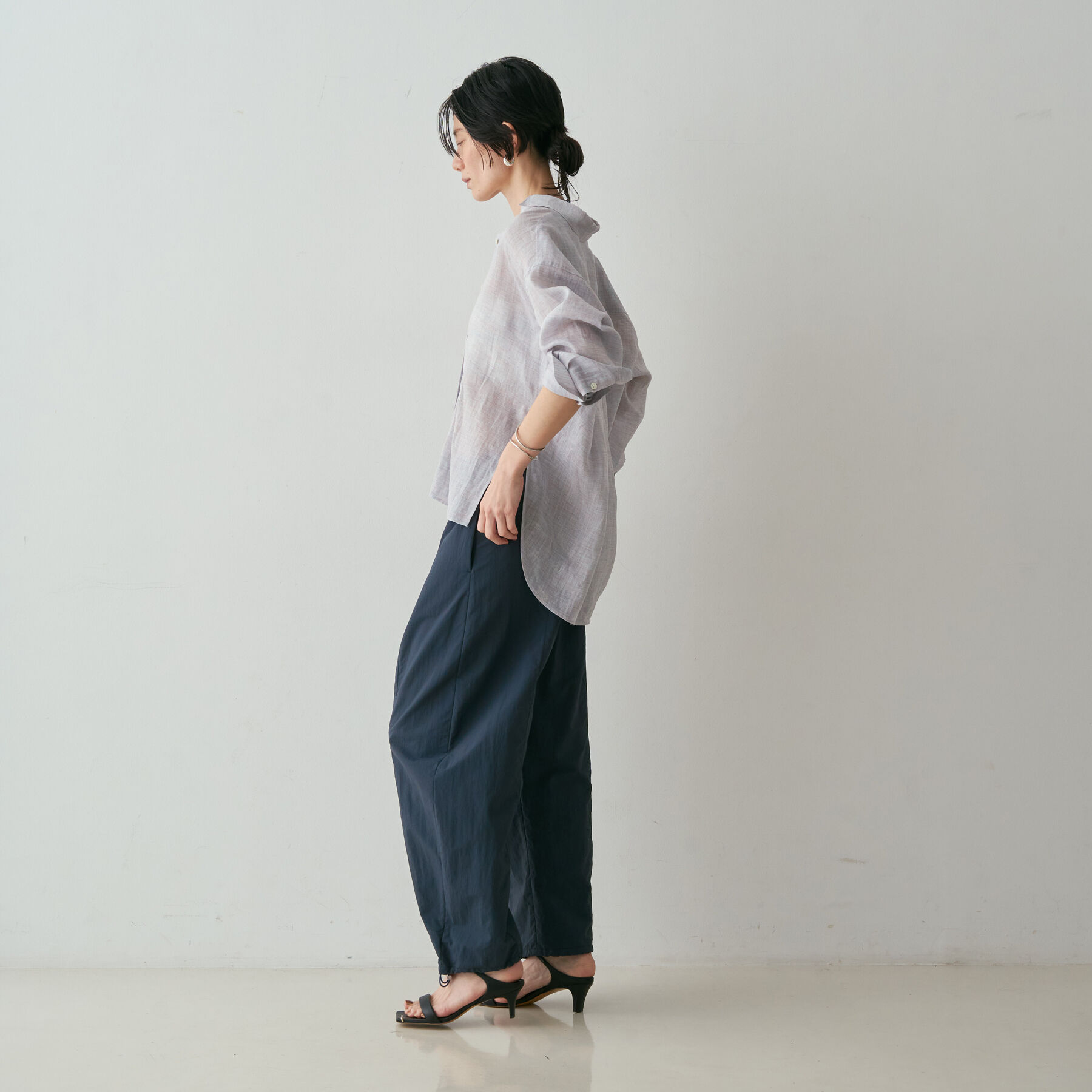 qualite「【接触冷感・透湿・撥水・UVカット】ナイロンタスランパラシュートパンツ/セットア」|その他|