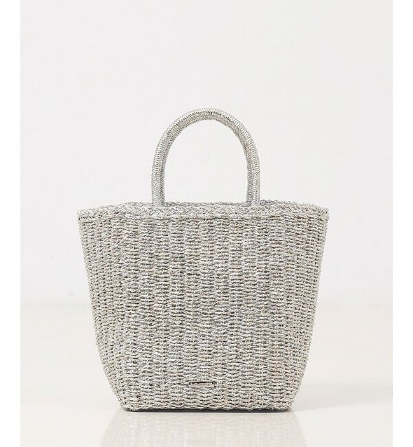LOWELL things「●SOEUR/スクエアカゴバッグ」|かごバッグ|シルバー