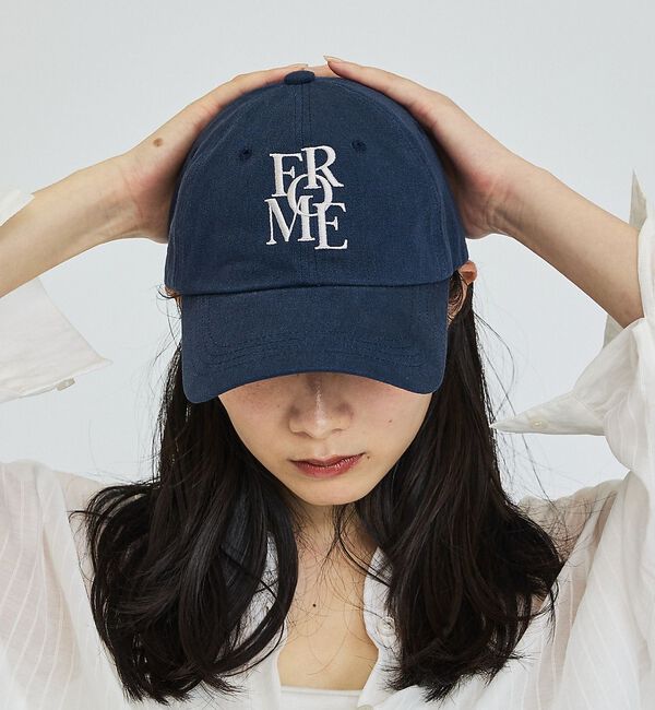 abahouse mavie「【別注カラー登場】ロゴ刺繍キャップ」|その他|ネイビー