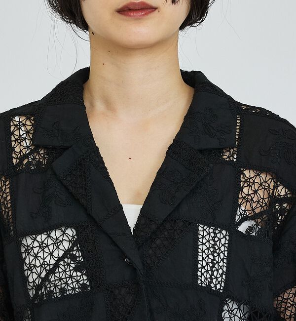 abahouse mavie「【セットアップ対応】刺繍レースジャケット」|その他|