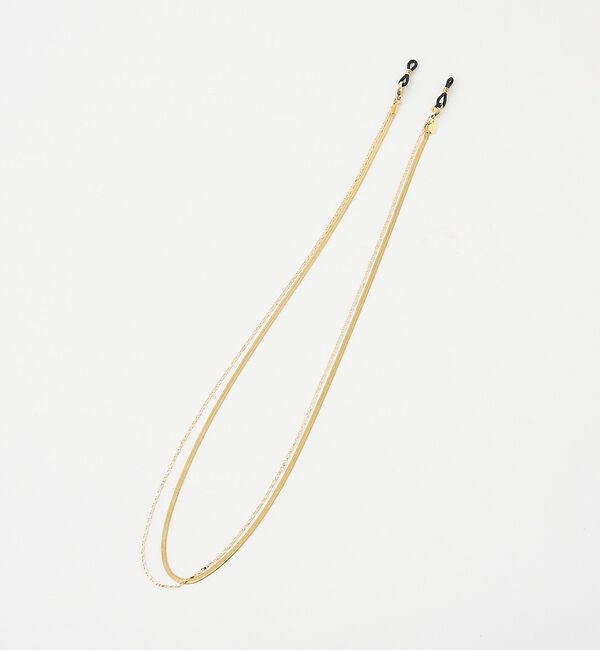 The Store by C' 「【SUNNY CORDS】【別注】Jane w Chain Gold／グラスチェ」|メガネ|
