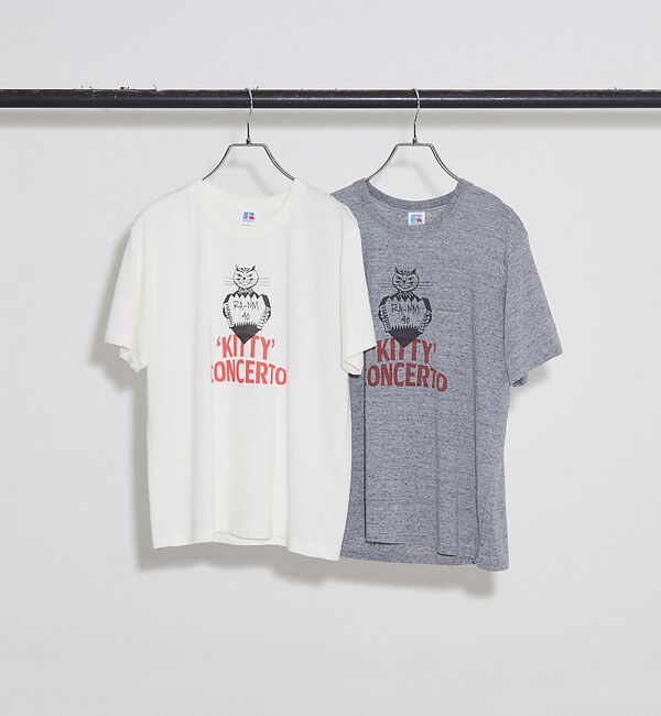 NOMINE「【RUSSELL/ラッセル別注】 CAT/猫 モチーフ Tシャツ」|Tシャツ・カットソー|