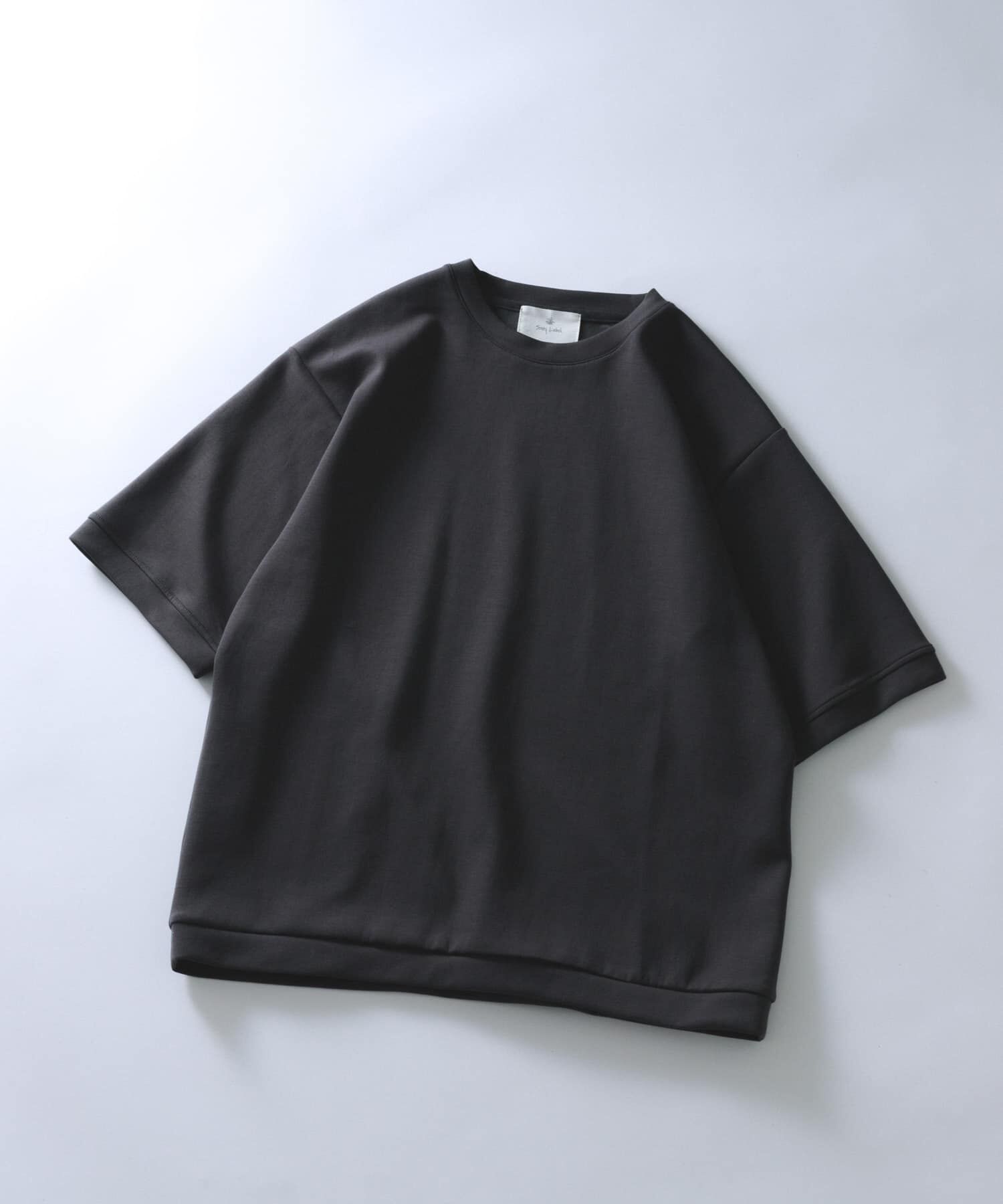 Sonny Label 「シルキーダンボールニットTシャツ」|Tシャツ・カットソー|チャコールグレー