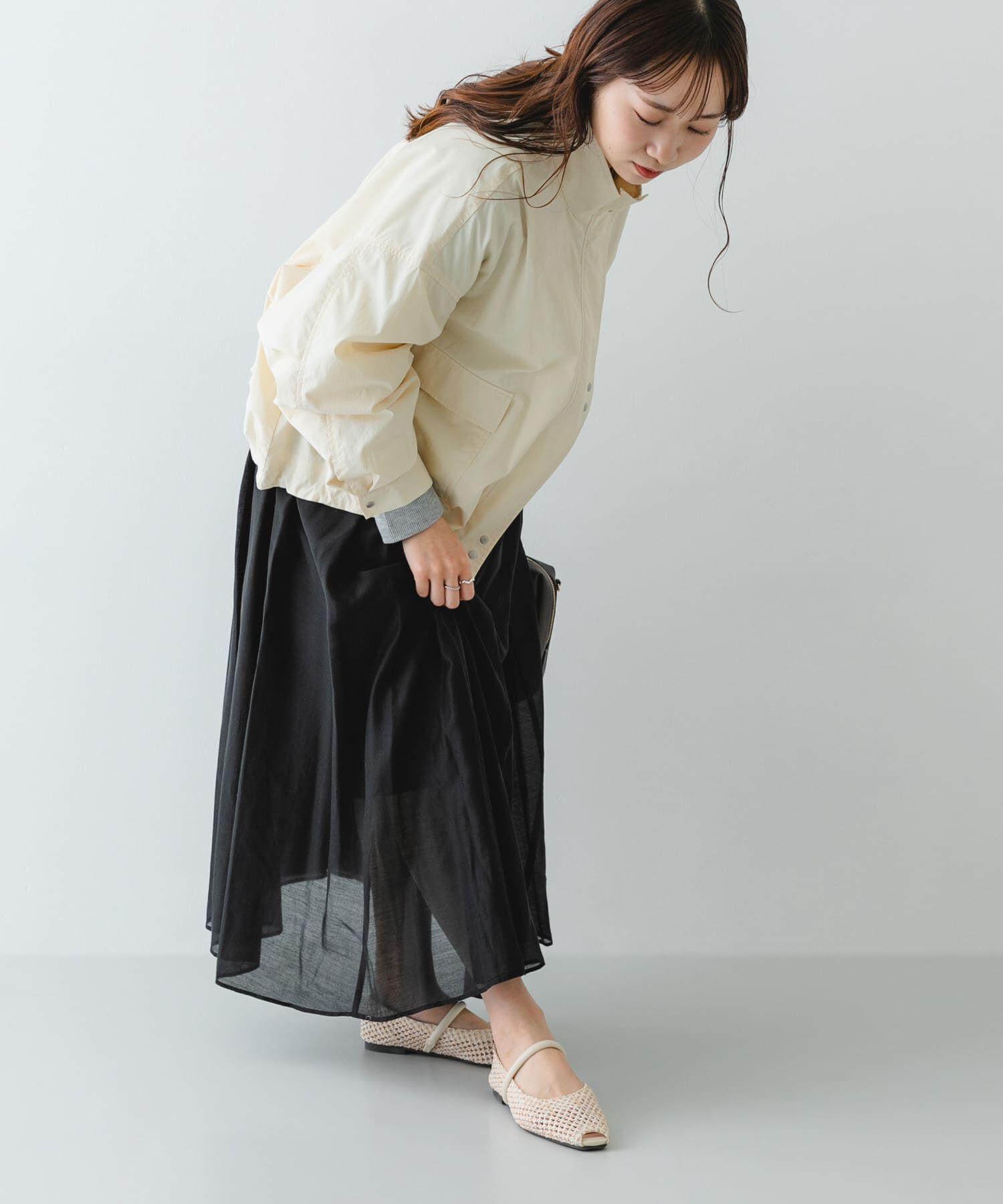 RODE SKO「ピープトゥベルトメッシュフラット」|その他|