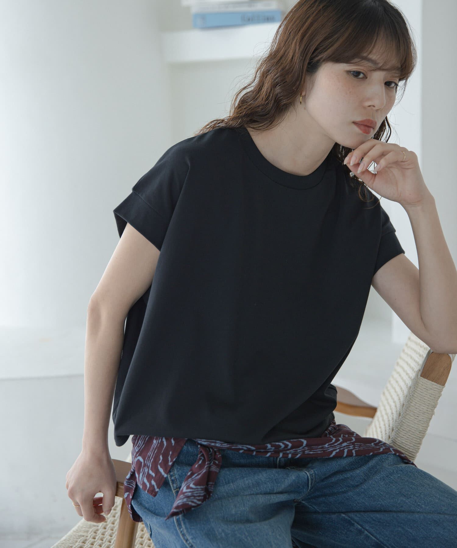 Sonny Label 「UVカットクールタッチフレンチTシャツ」|Tシャツ・カットソー|