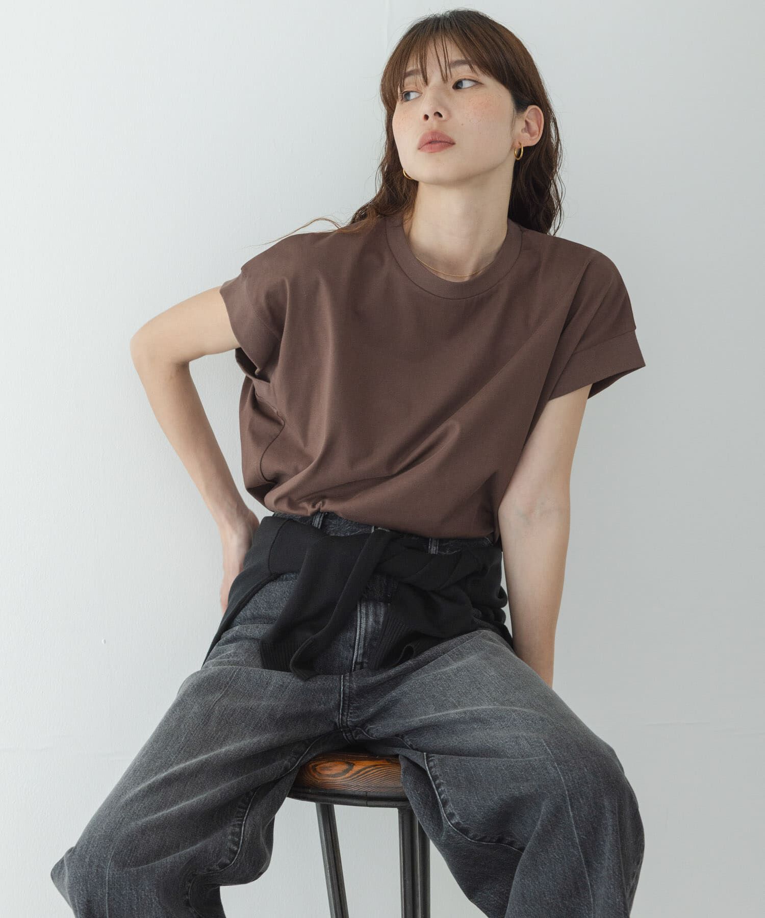 Sonny Label 「UVカットクールタッチフレンチTシャツ」|Tシャツ・カットソー|
