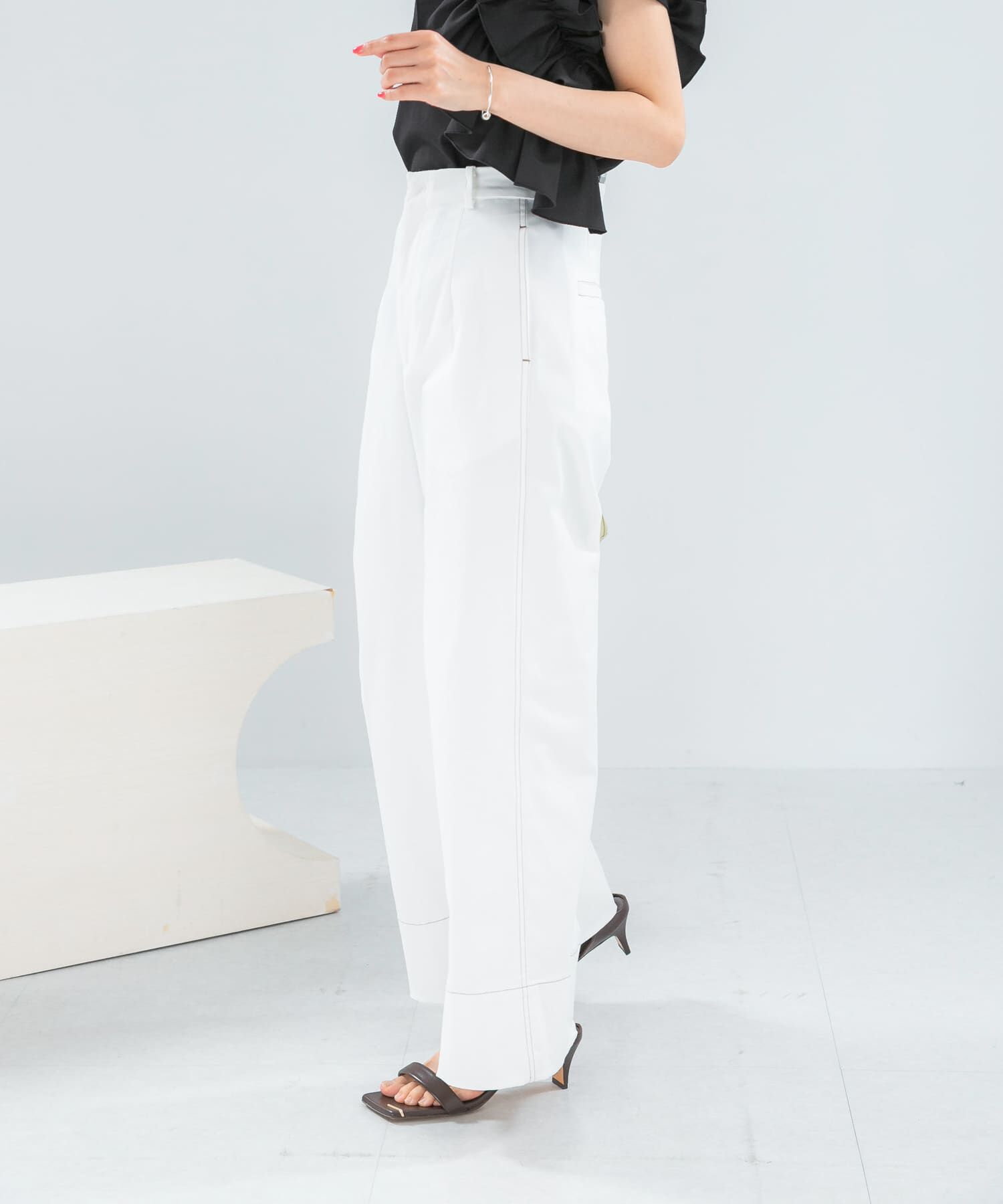 URBAN RESEARCH ROSSO「コットンツイルワイドパンツ」|その他|