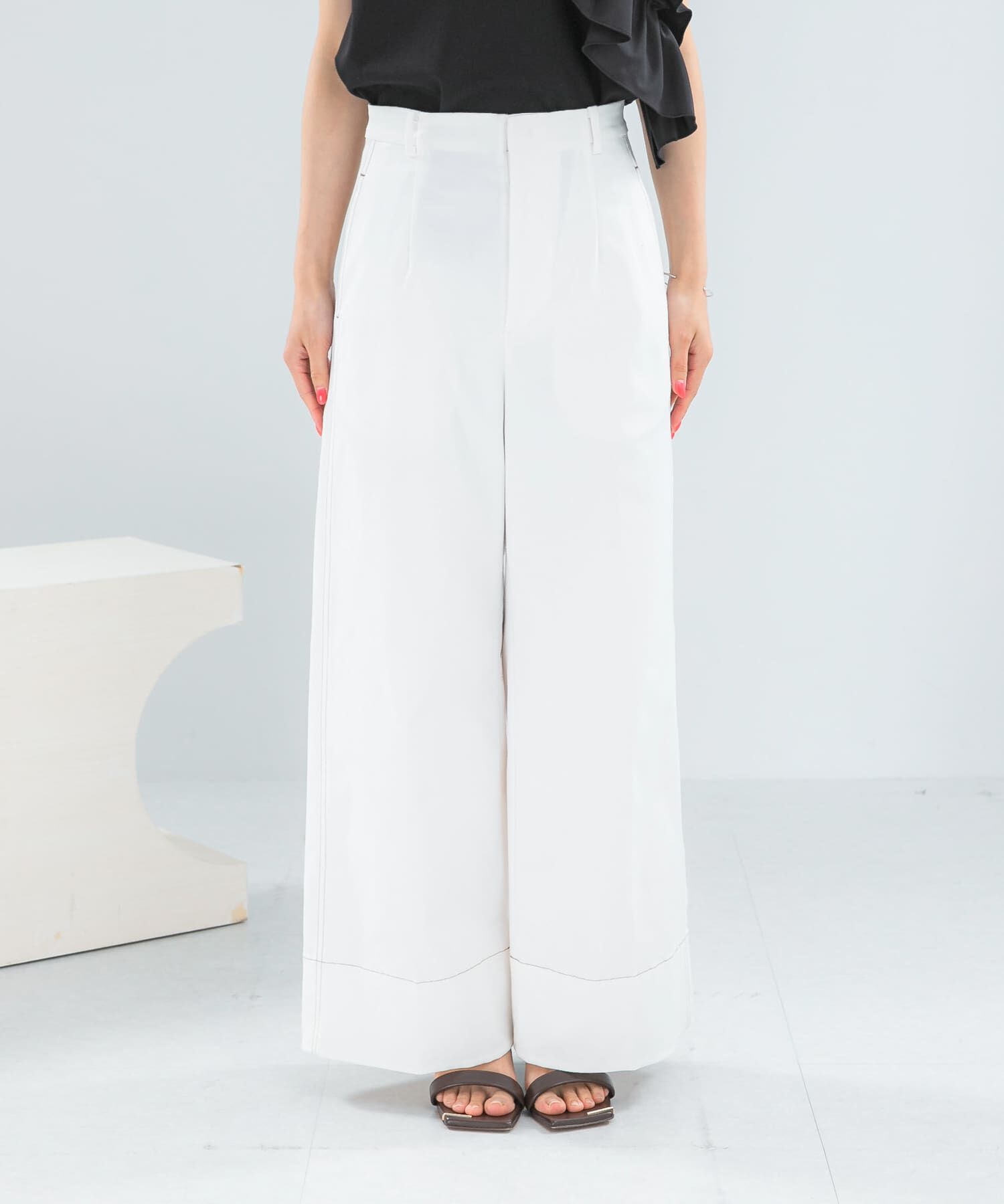 URBAN RESEARCH ROSSO「コットンツイルワイドパンツ」|その他|