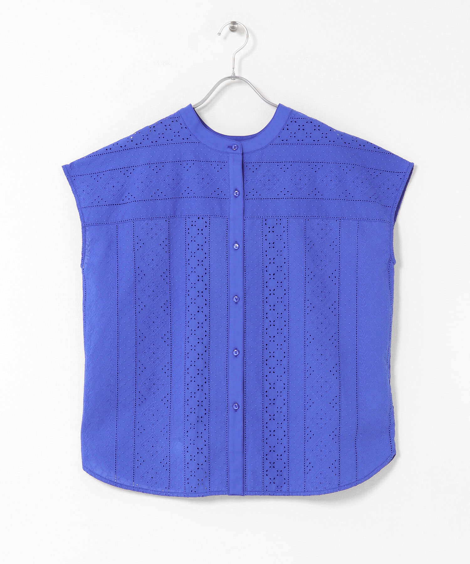 Sonny Label 「『WEB限定』バンドカラーコットンレースシャツ」|シャツ・ブラウス|