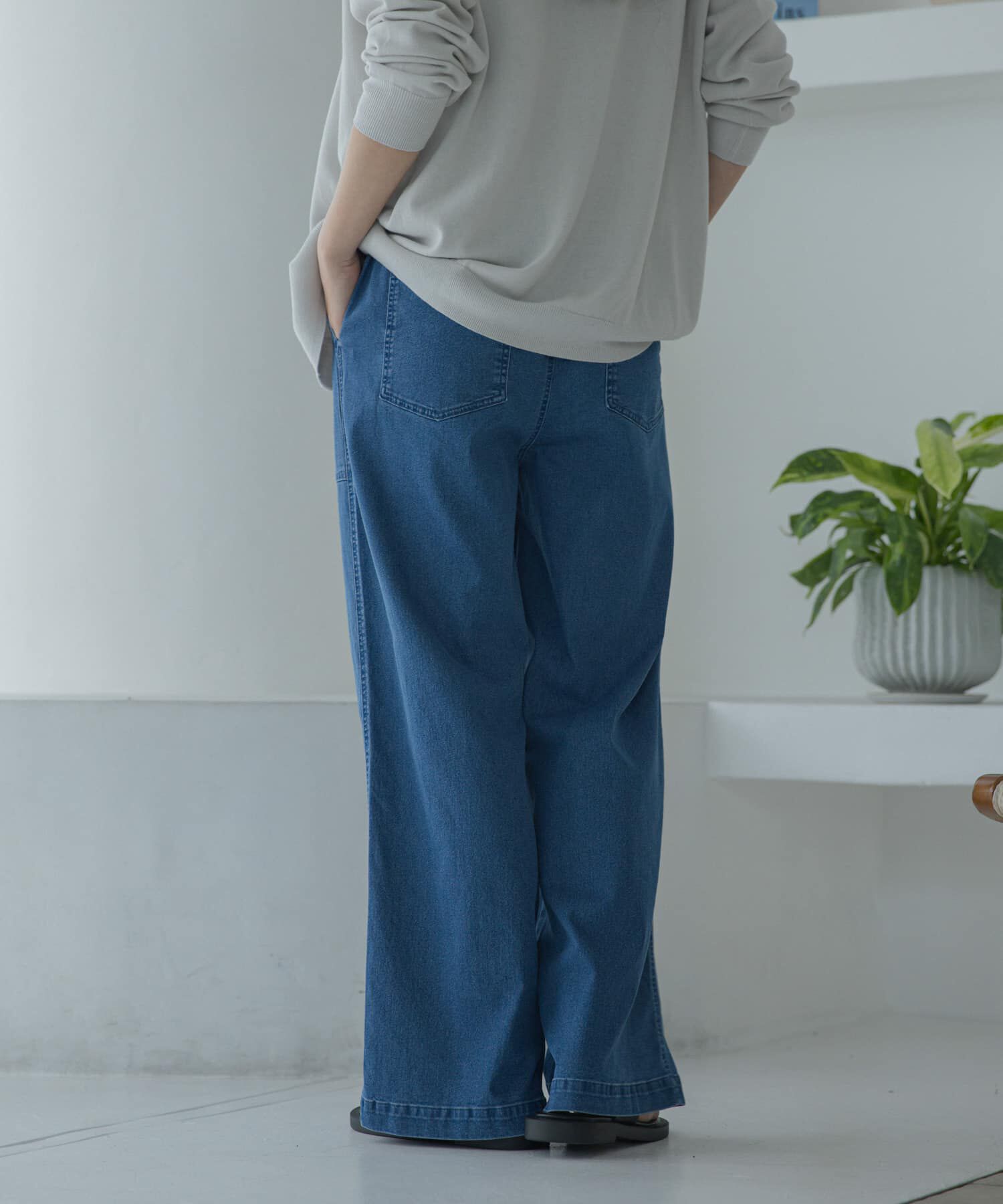 Sonny Label 「接触冷感デニムベイカーパンツ」|デニム|
