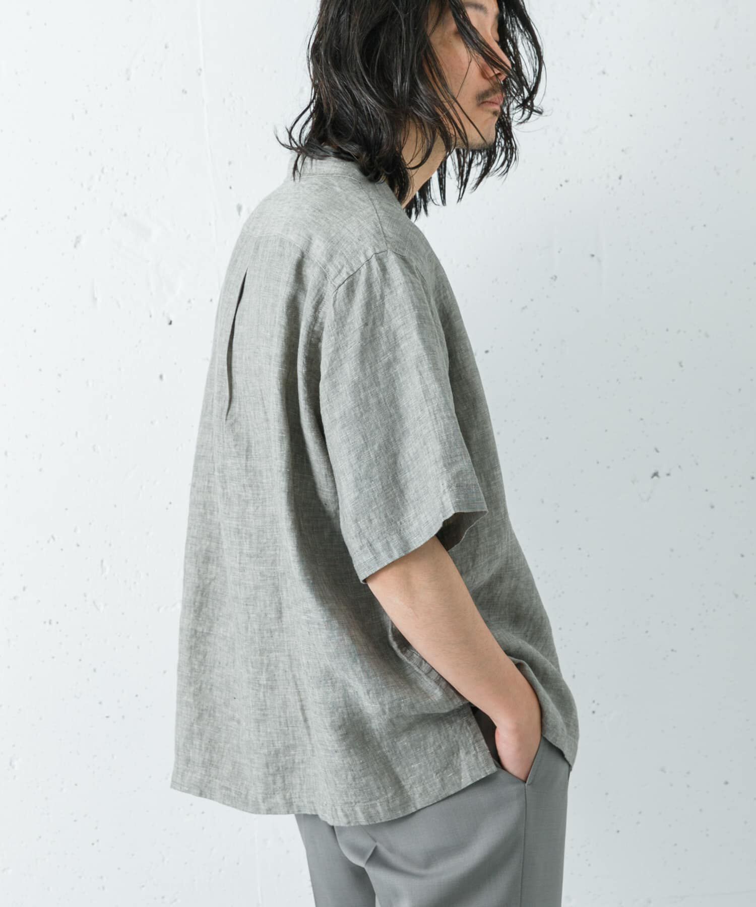 URBAN RESEARCH「LINEN CHAMBRAY O/C SHIRTS」|シャツ・ブラウス|
