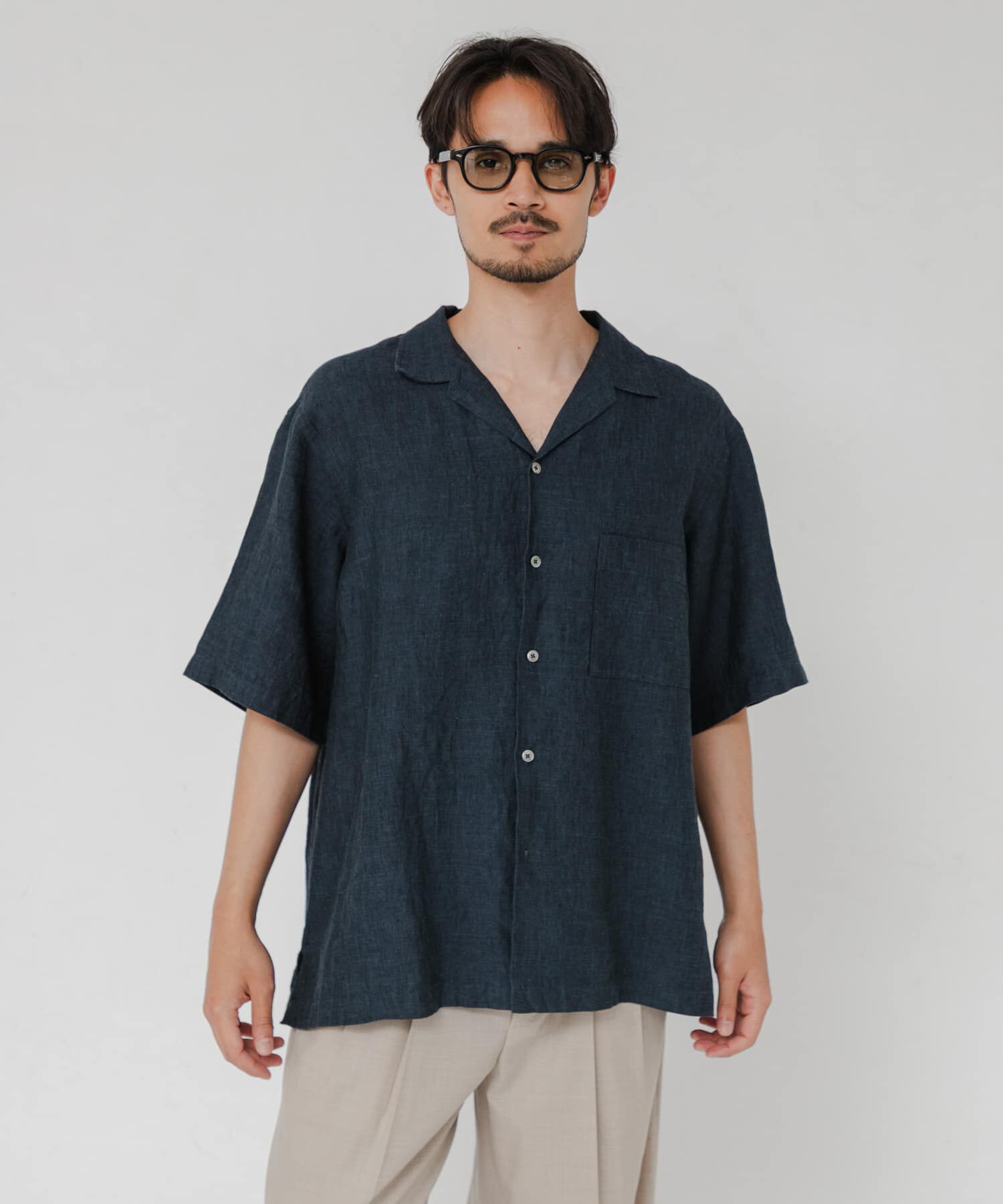 URBAN RESEARCH「LINEN CHAMBRAY O/C SHIRTS」|シャツ・ブラウス|