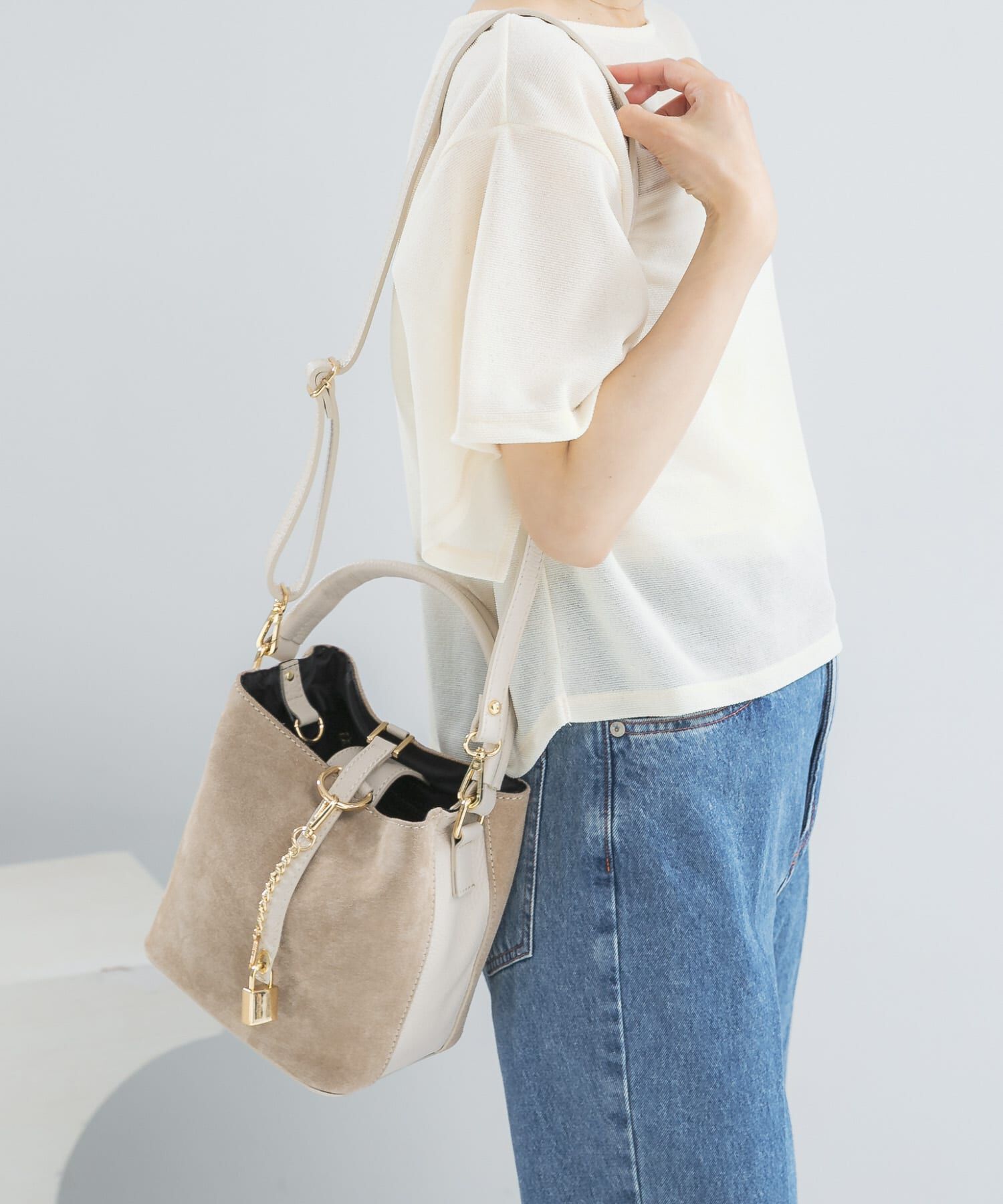 URBAN RESEARCH ROSSO「AULENTTI　ドローストリングトートバッグ」|ハンドバッグ|