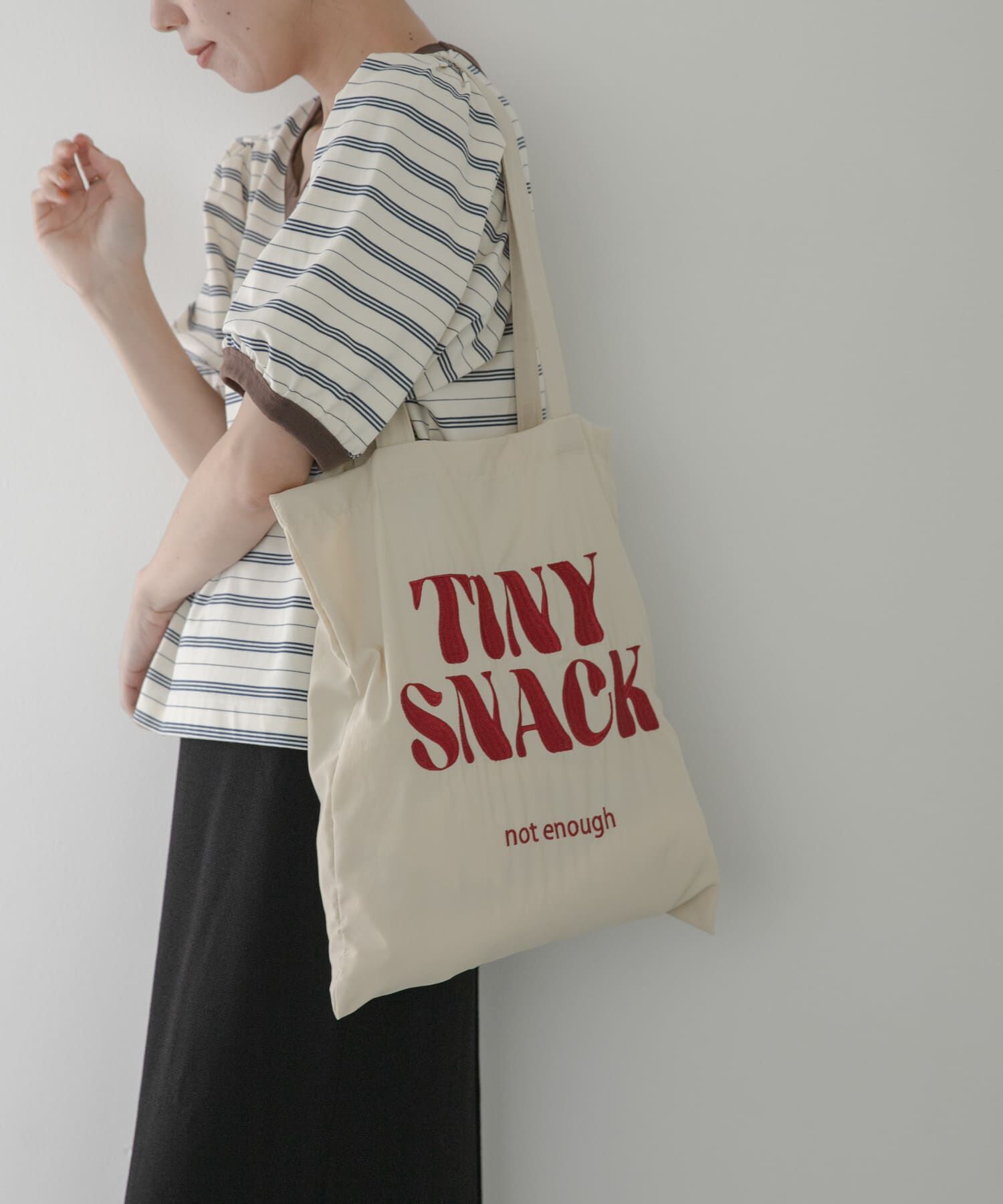 Sonny Label 「ナイロン刺繍トートバッグ」|トートバッグ|オフホワイト