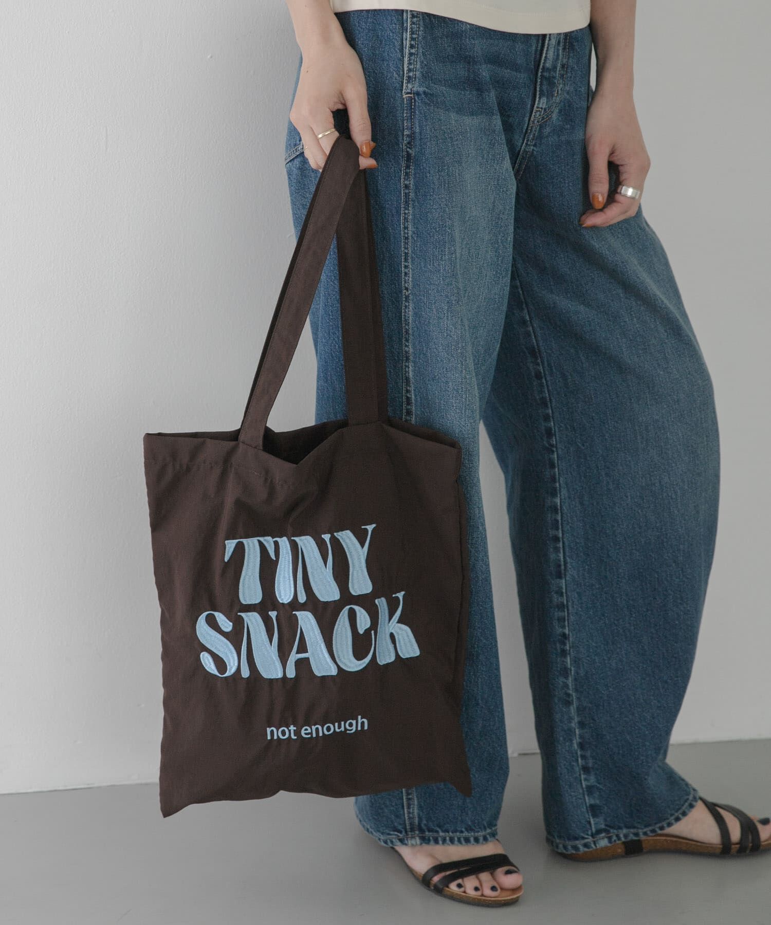 Sonny Label 「ナイロン刺繍トートバッグ」|トートバッグ|ブラウン