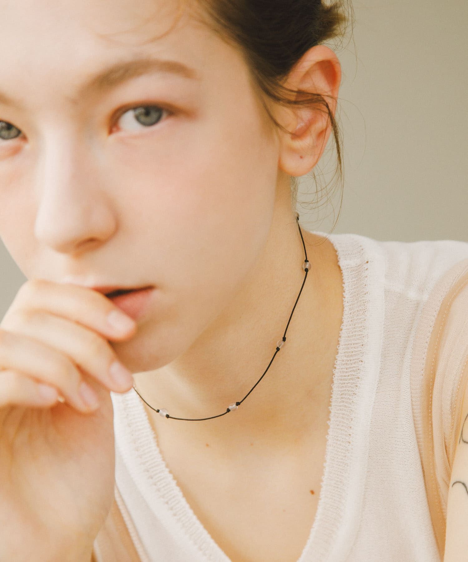 URBAN RESEARCH「decor『デコール』　ROW CODE NECKLACE」|ネックレス|ブラック系その他