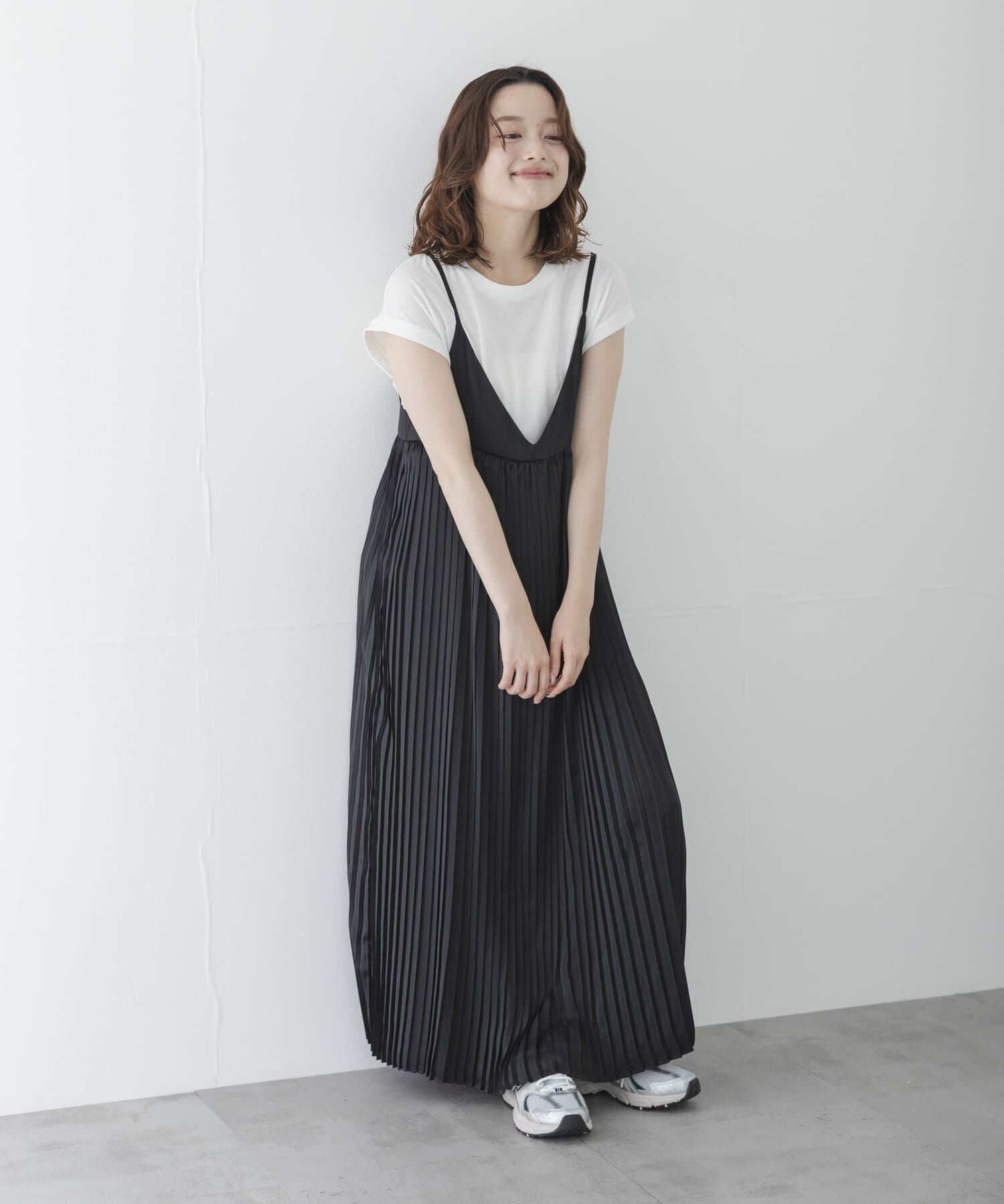 Sonny Label 「『WEB限定』Tシャツ&times;プリーツキャミワンピース SET」|ワンピース|