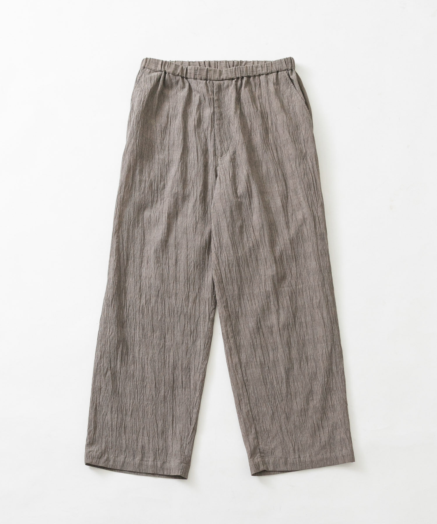 URBAN RESEARCH「CRINKLE WIDE EASY PANTS」|その他|モカ