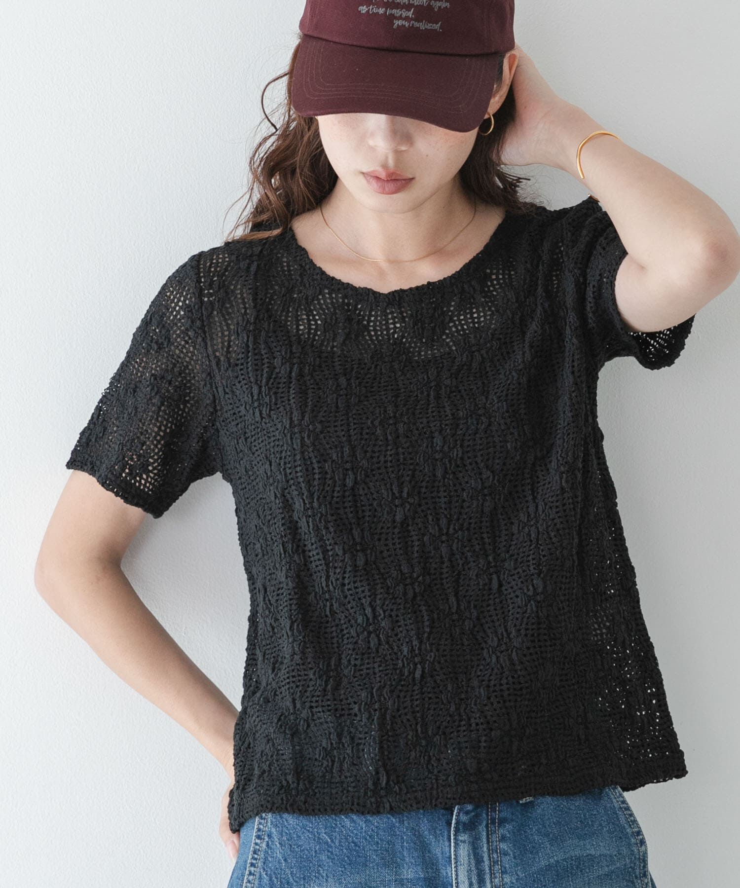 Sonny Label 「ベーシックレースTシャツ」|Tシャツ・カットソー|