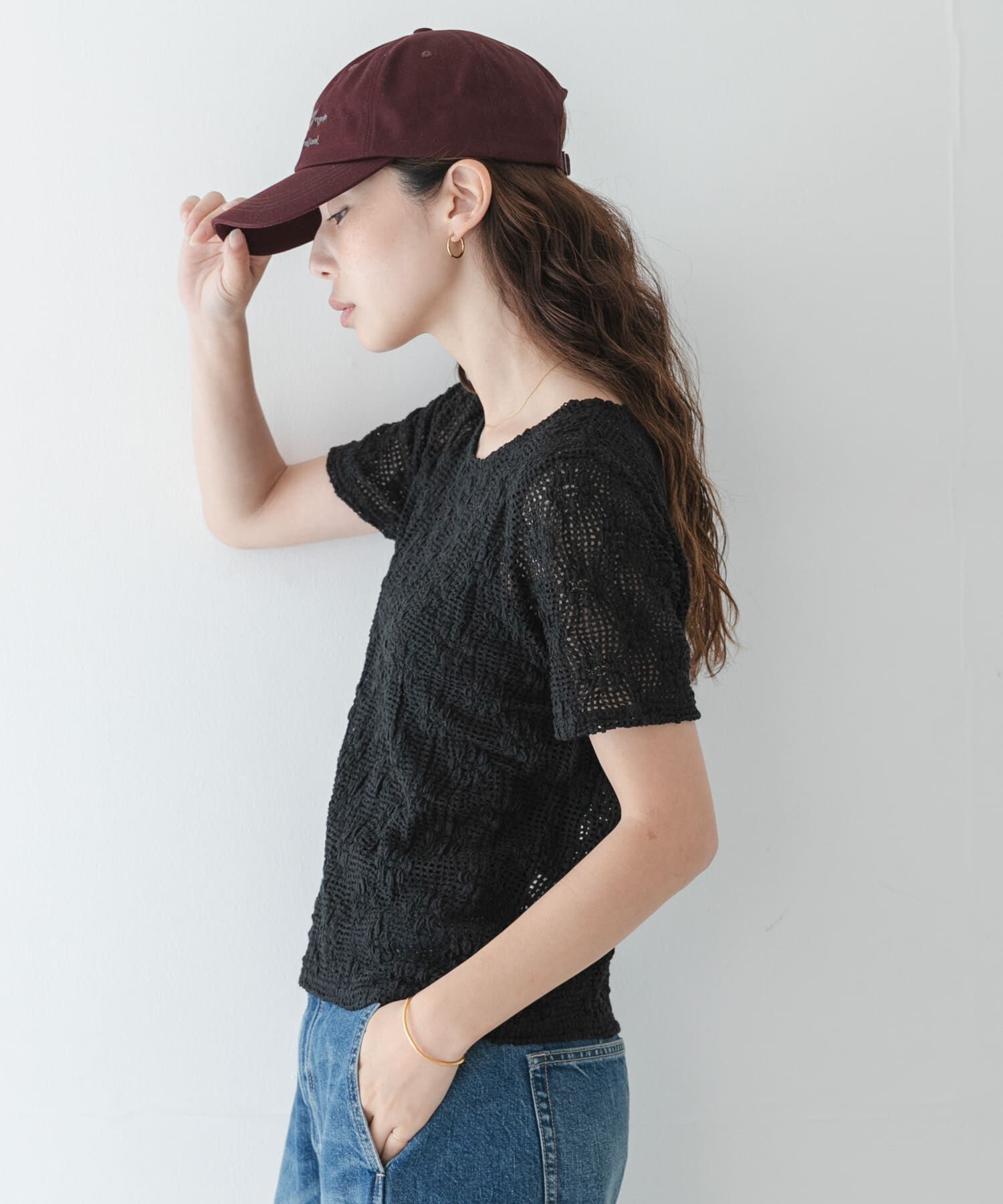 Sonny Label 「ベーシックレースTシャツ」|Tシャツ・カットソー|