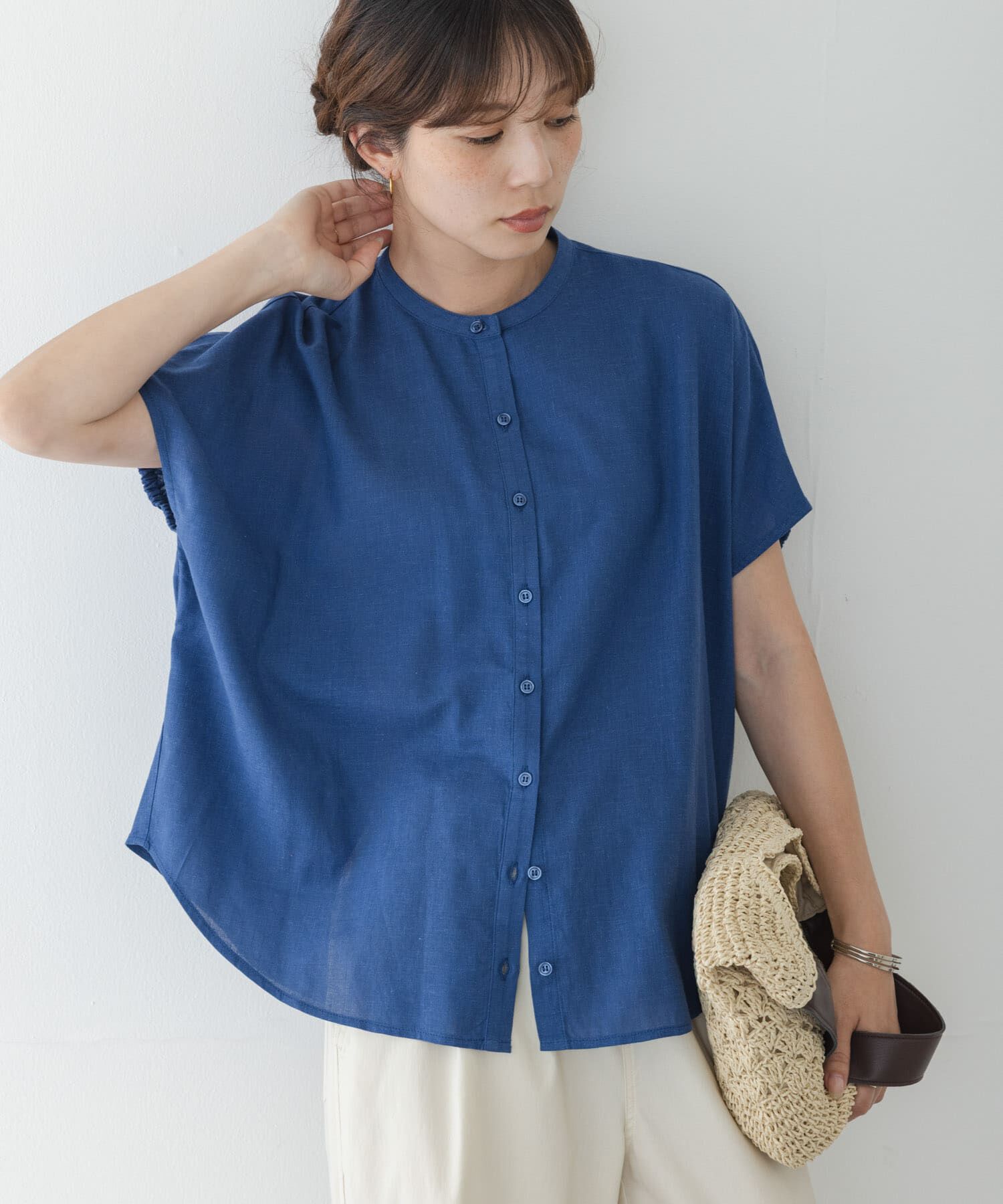 Sonny Label 「リネン混コクーンフレンチブラウス」|シャツ・ブラウス|
