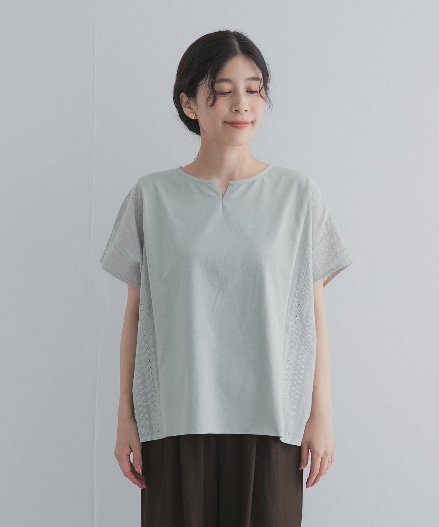 URBAN RESEARCH DOORS「サイドレース刺繍切替プルオーバー」|その他|