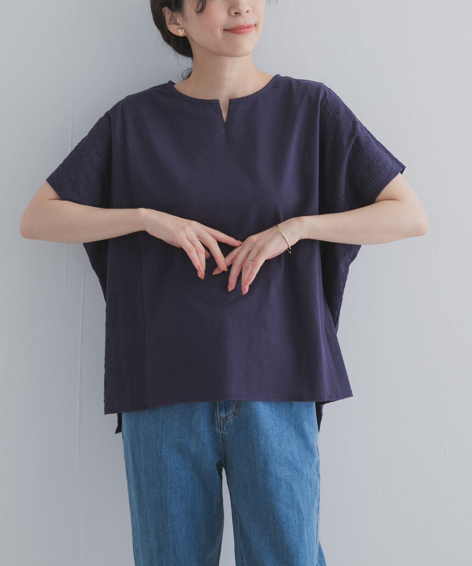 URBAN RESEARCH DOORS「サイドレース刺繍切替プルオーバー」|その他|