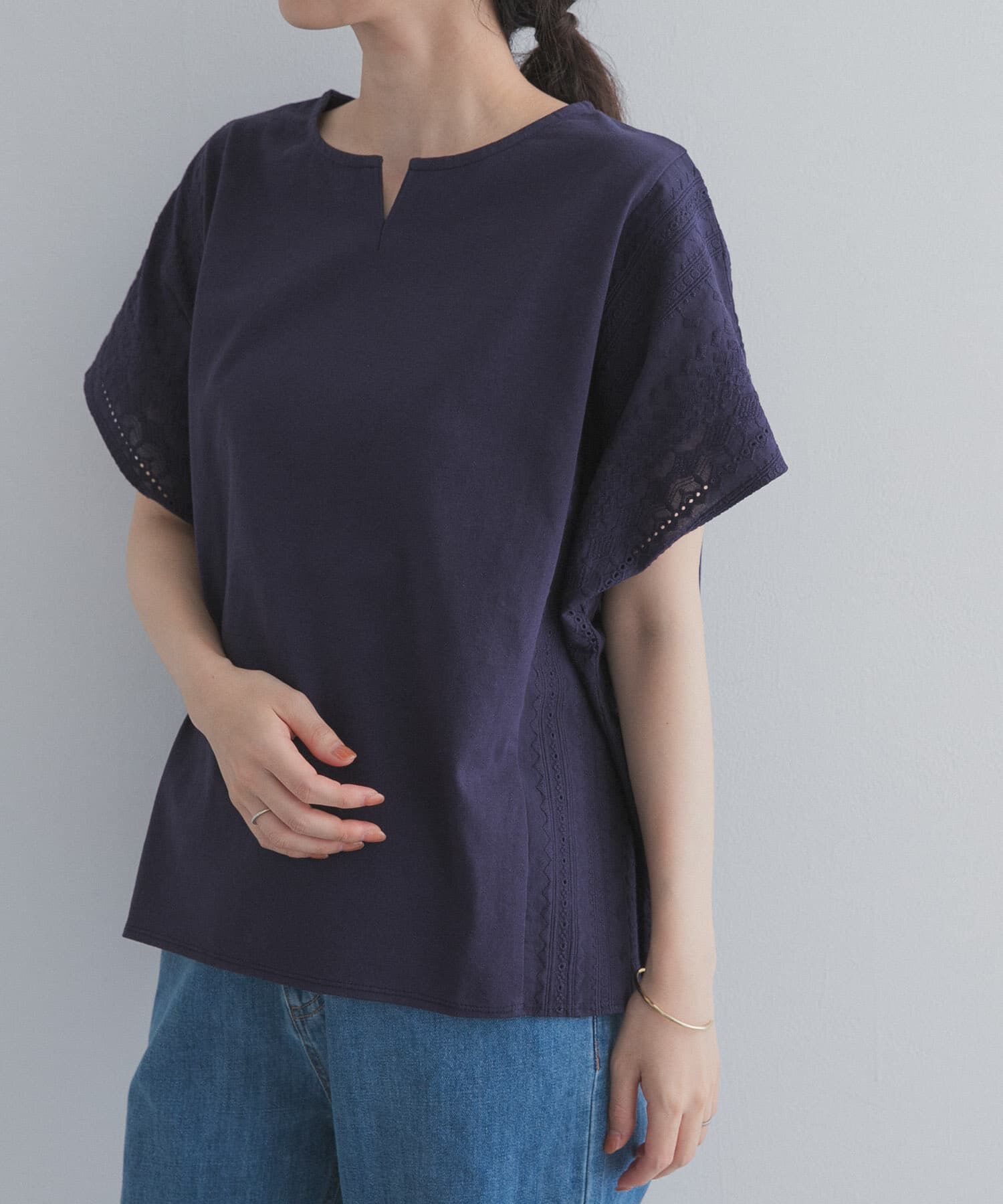 URBAN RESEARCH DOORS「サイドレース刺繍切替プルオーバー」|その他|