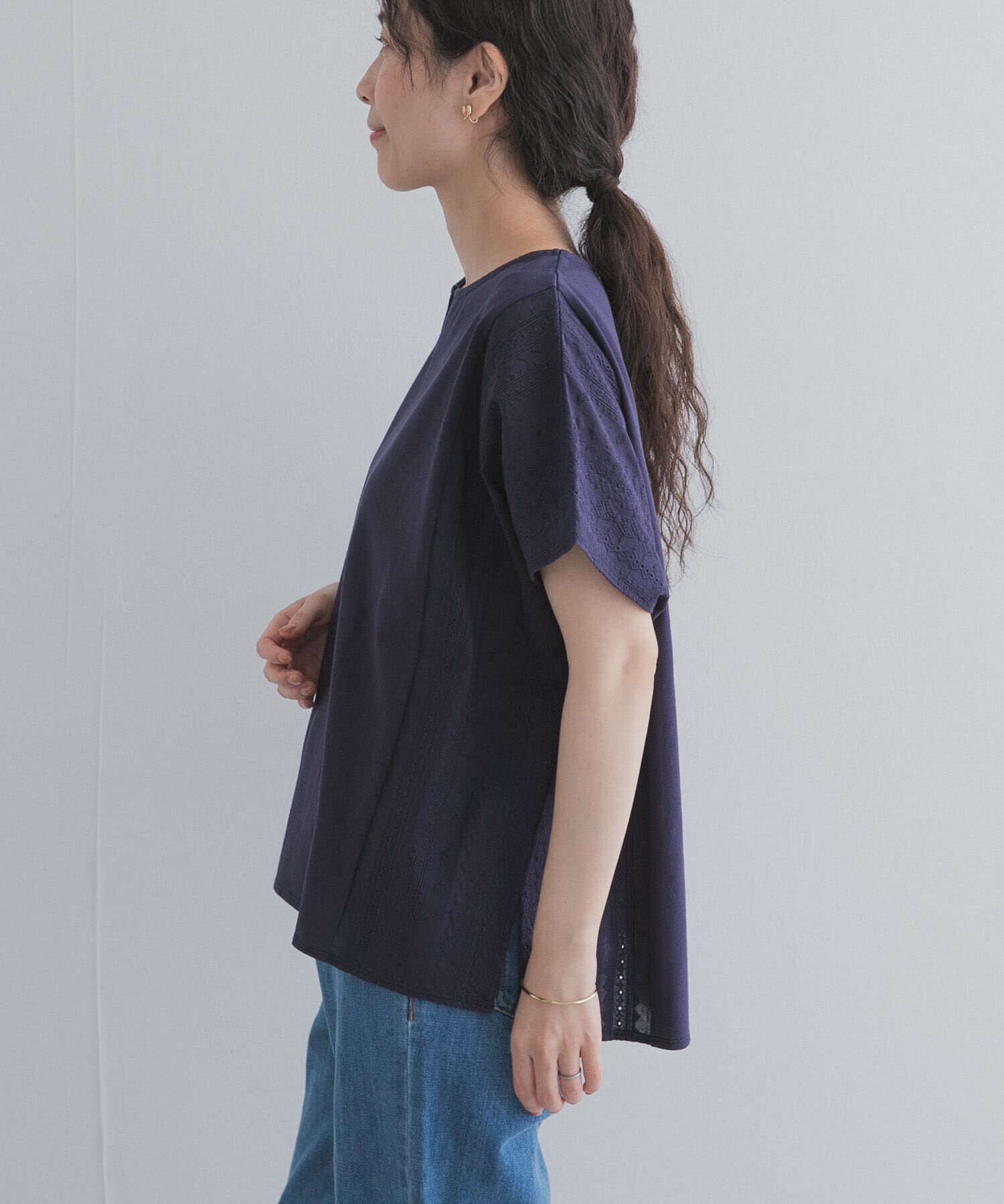 URBAN RESEARCH DOORS「サイドレース刺繍切替プルオーバー」|その他|