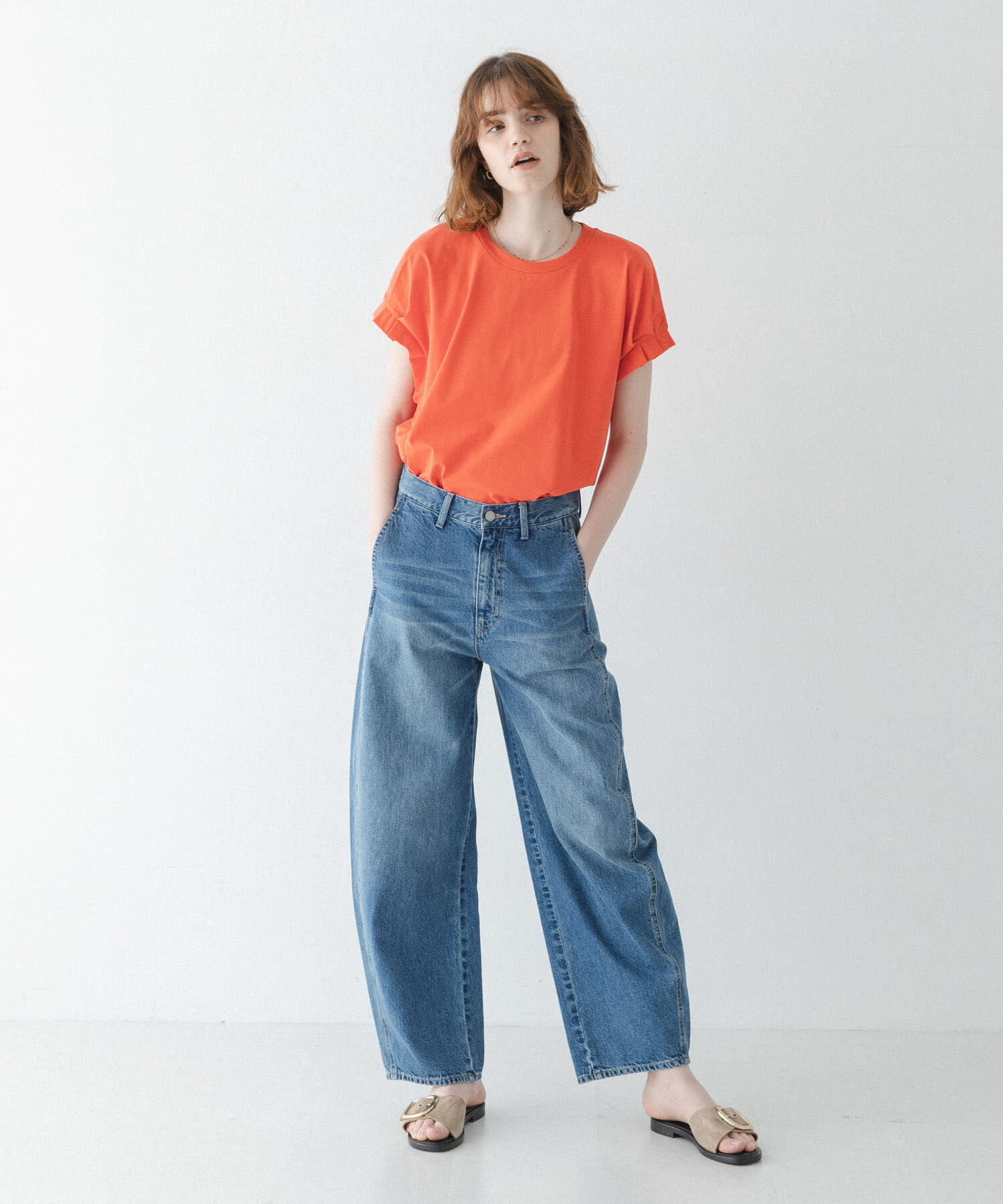 Sonny Label 「接触冷感タックスリーブプルオーバー」|Tシャツ・カットソー|