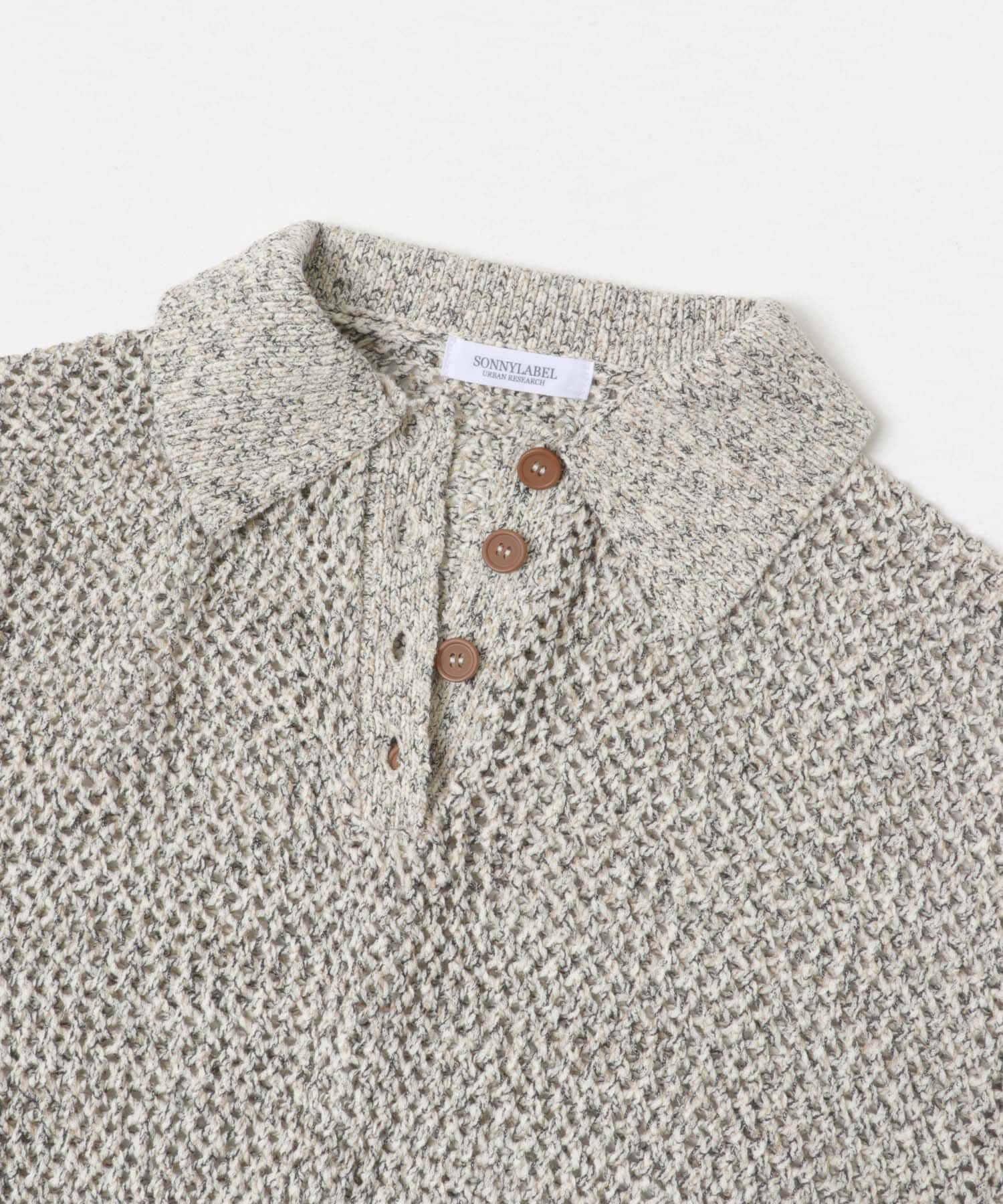 Sonny Label 「襟付きメッシュニットプルオーバー」|ニット・セーター|
