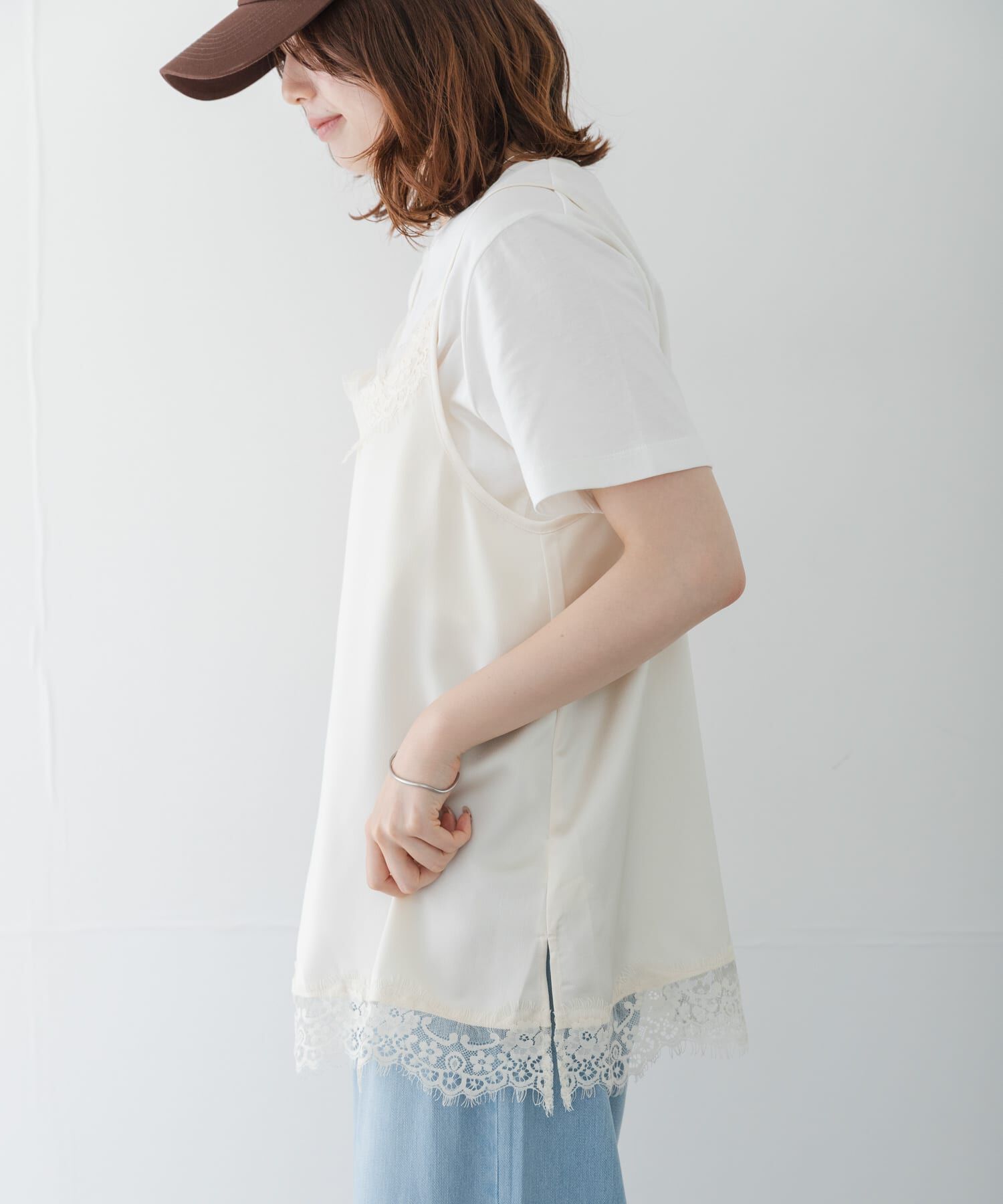 Sonny Label 「レースキャミソール&times;Tシャツ SET」|Tシャツ・カットソー|