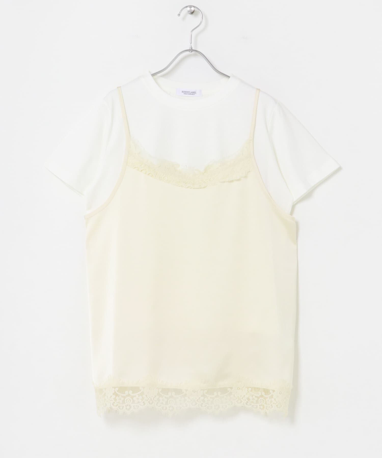 Sonny Label 「レースキャミソール&times;Tシャツ SET」|Tシャツ・カットソー|