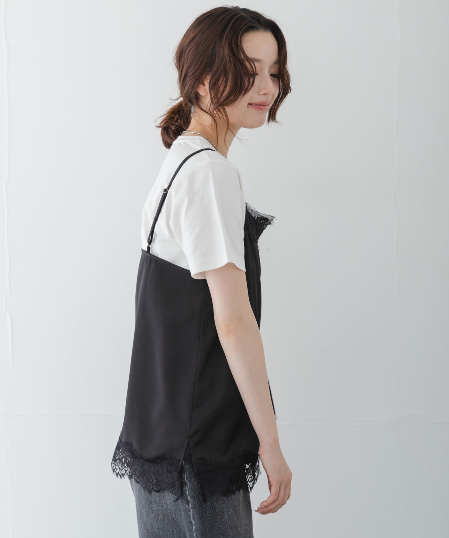 Sonny Label 「レースキャミソール&times;Tシャツ SET」|Tシャツ・カットソー|