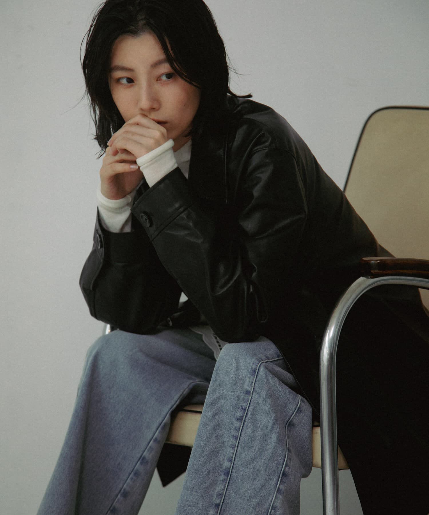 URBAN RESEARCH DOORS「Sheep Leather Jacket」|その他|ブラック