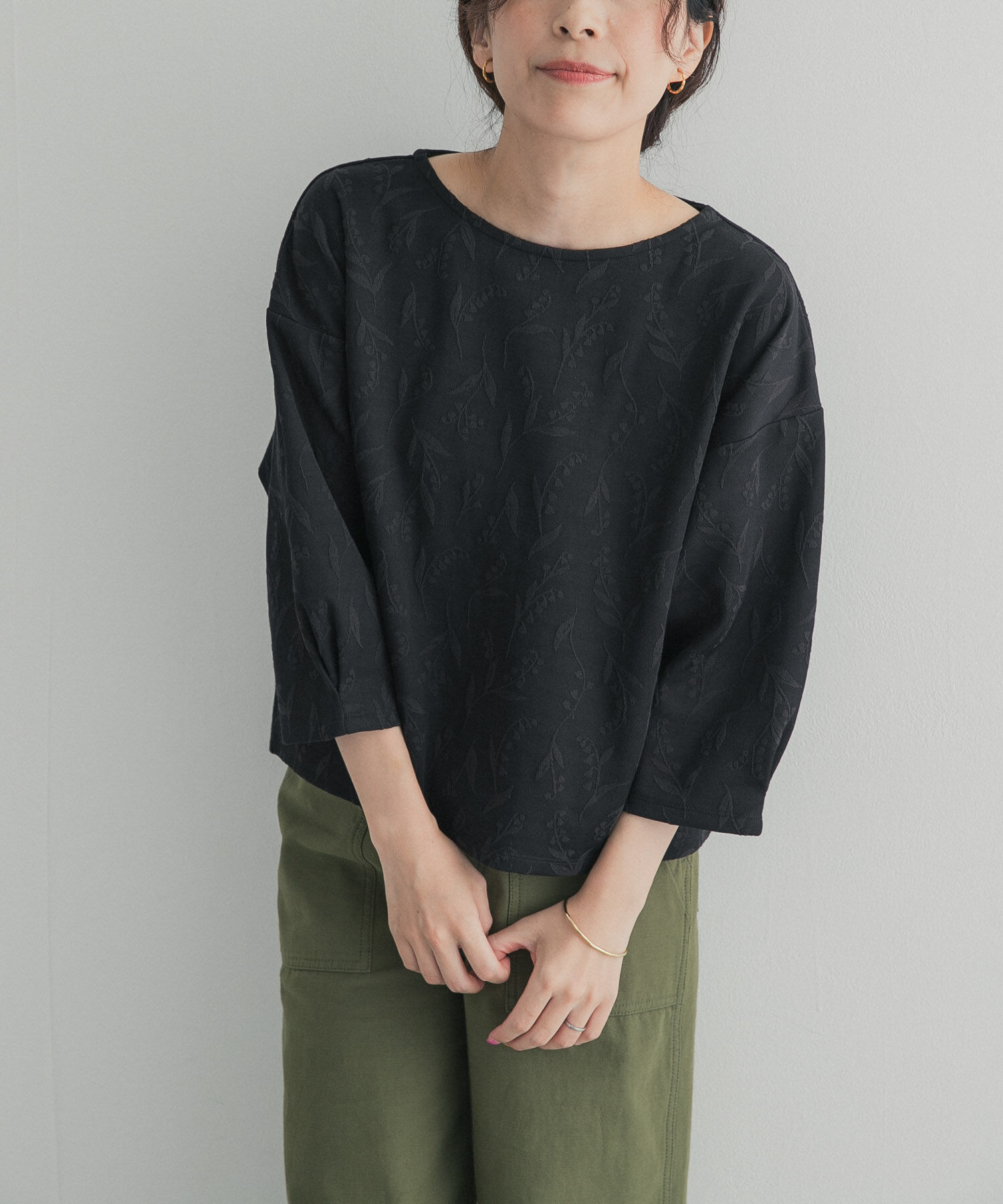 URBAN RESEARCH DOORS「ジャガード5分袖プルオーバー」|その他|