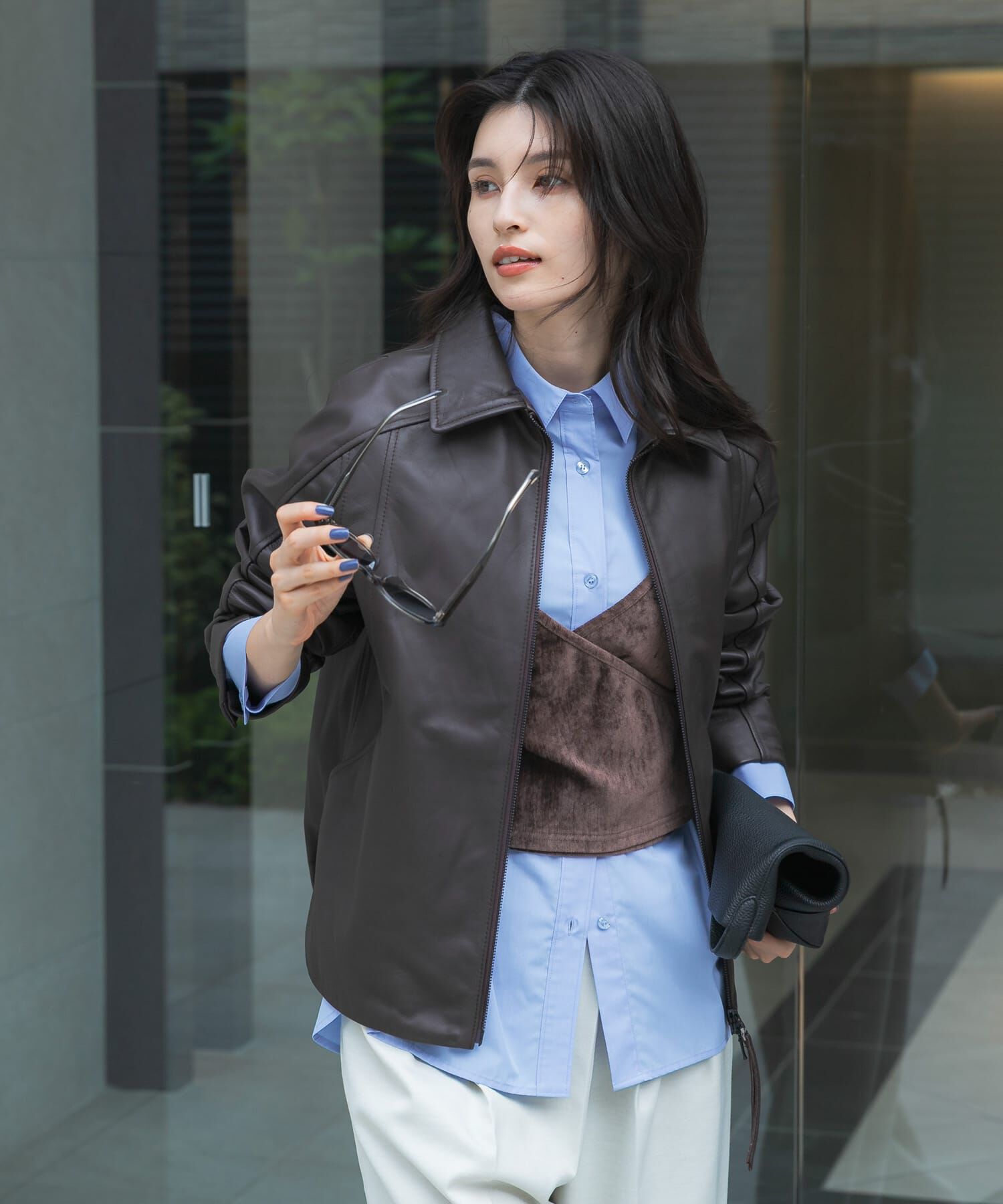 URBAN RESEARCH ROSSO「シープレザーzipブルゾン」|その他|