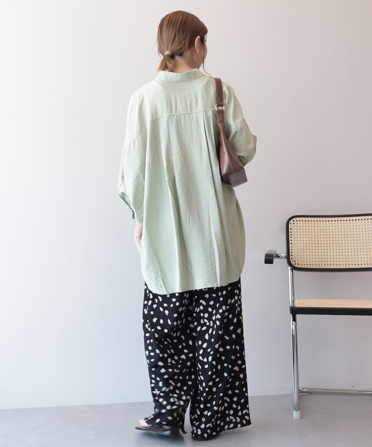 AMERICAN HOLIC「【WEB限定】接触冷感Wポケットシャツチュニック」|シャツ・ブラウス|