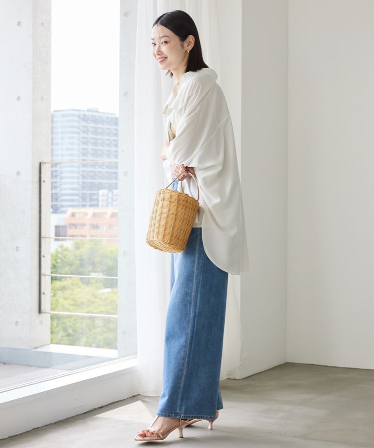 AMERICAN HOLIC「【WEB限定】接触冷感Wポケットシャツチュニック」|シャツ・ブラウス|
