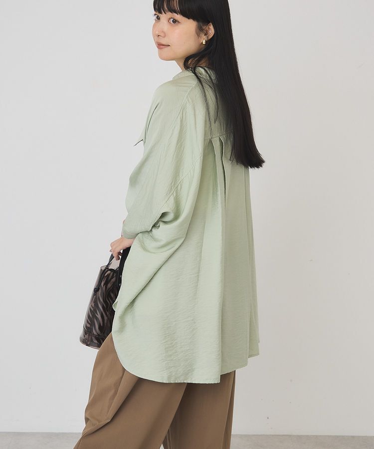 AMERICAN HOLIC「【WEB限定】接触冷感Wポケットシャツチュニック」|シャツ・ブラウス|