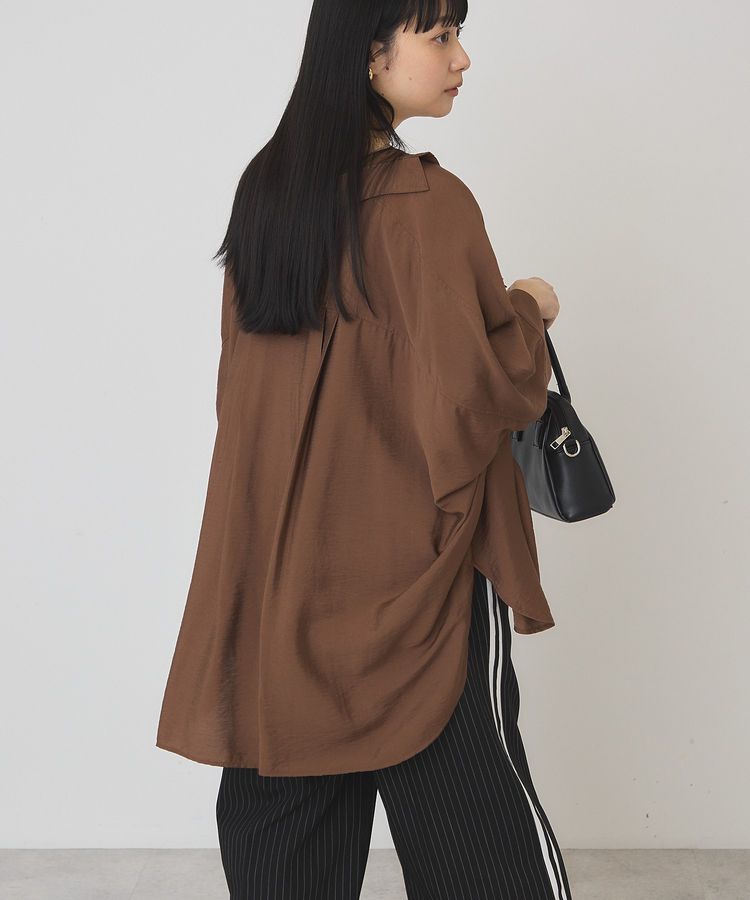 AMERICAN HOLIC「【WEB限定】接触冷感Wポケットシャツチュニック」|シャツ・ブラウス|