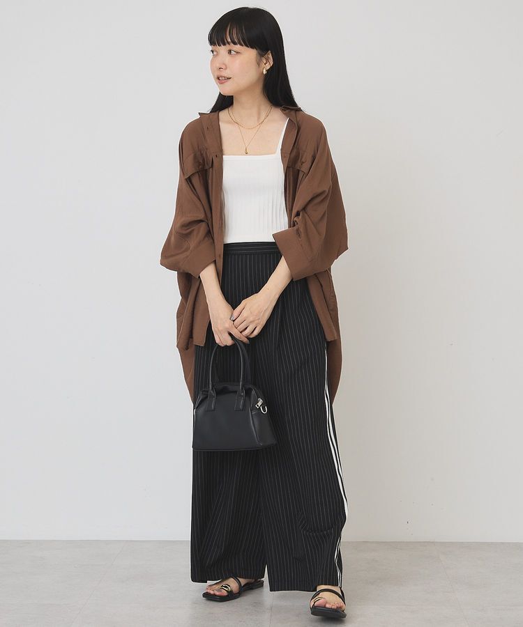 AMERICAN HOLIC「【WEB限定】接触冷感Wポケットシャツチュニック」|シャツ・ブラウス|