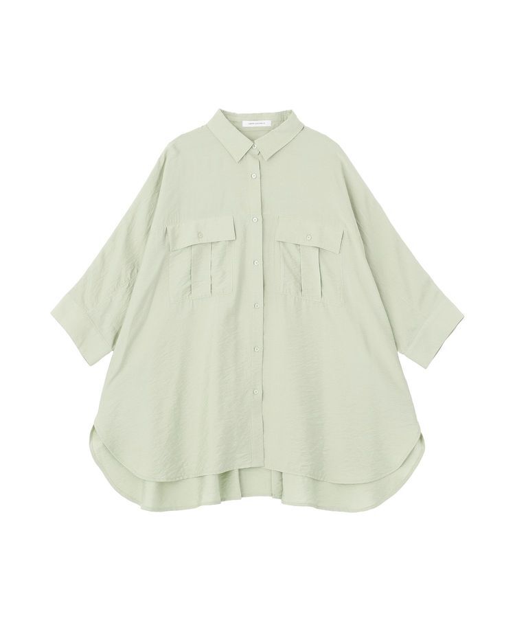 AMERICAN HOLIC「【WEB限定】接触冷感Wポケットシャツチュニック」|シャツ・ブラウス|