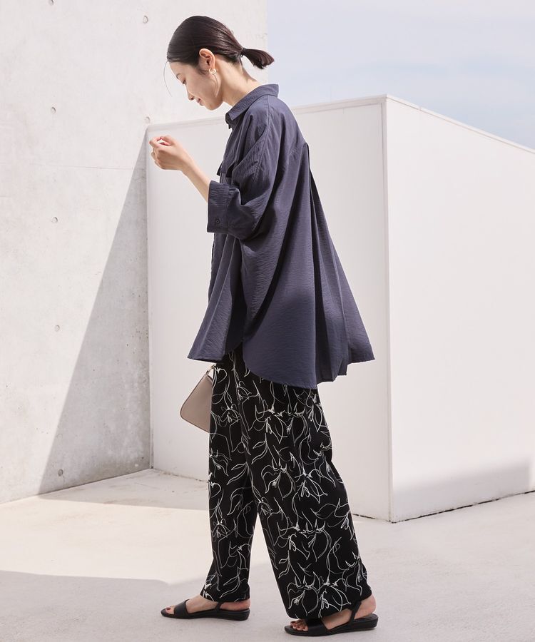 AMERICAN HOLIC「【WEB限定】接触冷感Wポケットシャツチュニック」|シャツ・ブラウス|