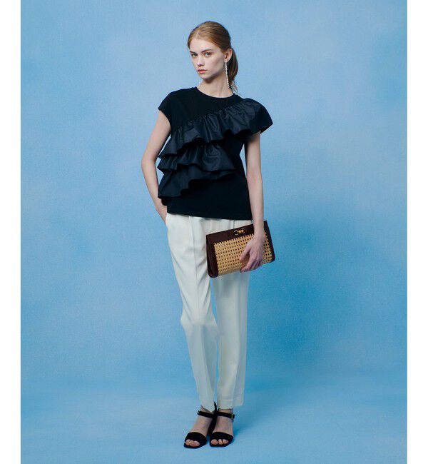 LOULOU WILLOUGHBY「スパイラルフリルＴシャツ」|Tシャツ・カットソー|