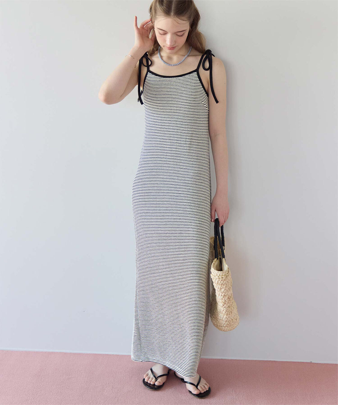 SEA DRESS「カップ付キャミソールワンピース/ラッシュガード」|その他|ボーダー