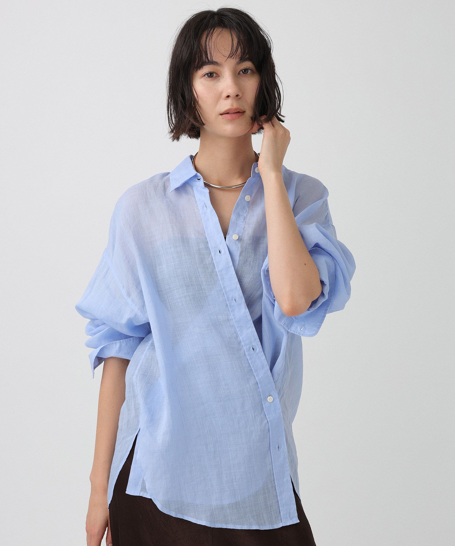 BABYLONE「ラミーシアーカシュクールシャツ」|シャツ・ブラウス|ｻｯｸｽ