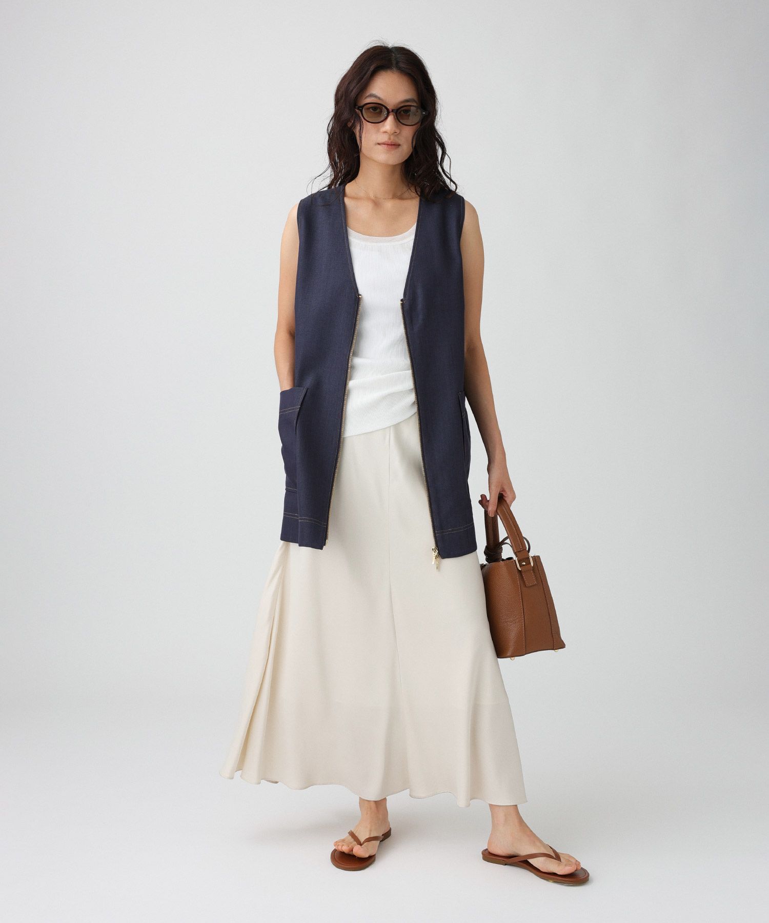 BABYLONE「デニムライクジレ」|ベスト・ジレ|