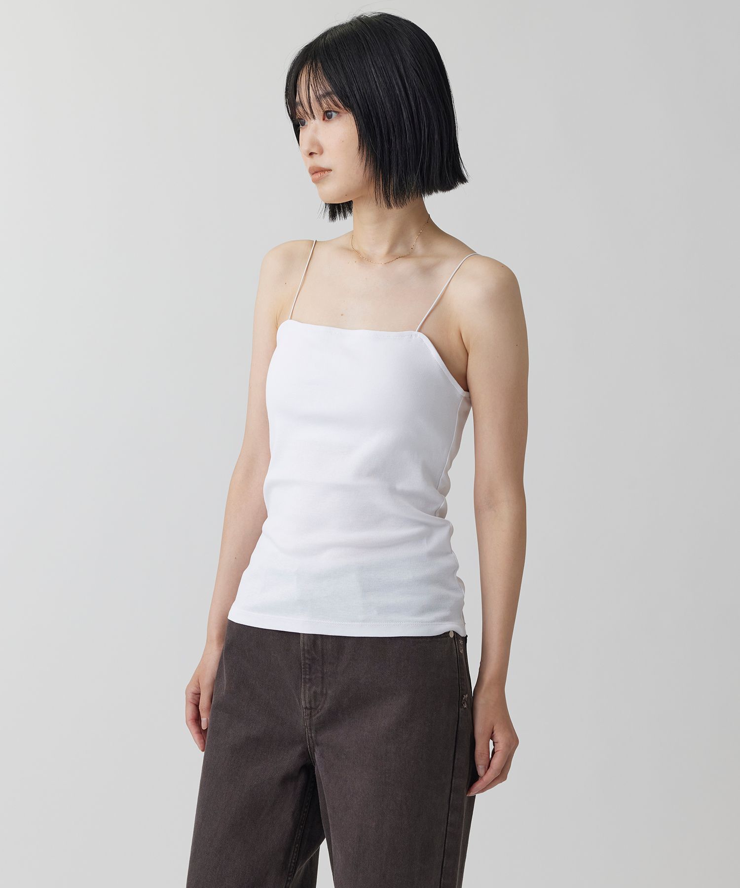 BABYLONE「ICE FABRICカップ付きキャミ」|キャミソール|